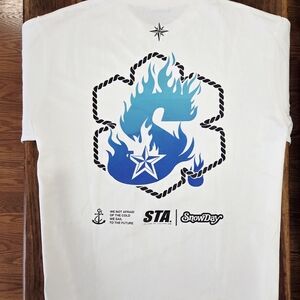 White Graphic Men's T-Shirt By SnowDay